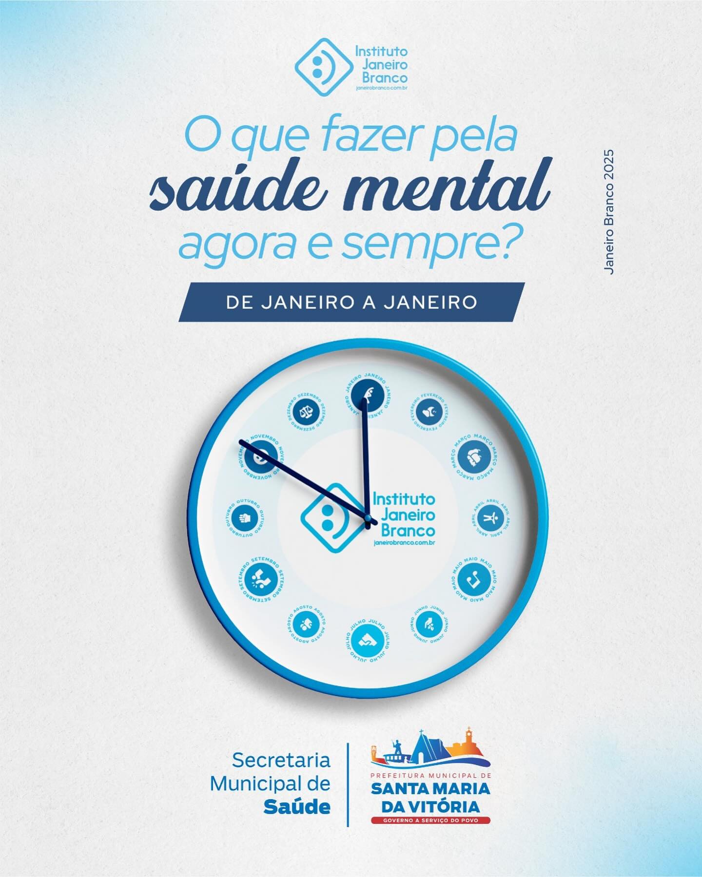 Janeiro Branco chegou para nos lembrar da importância de cuidar da saúde mental, hoje e sempre!