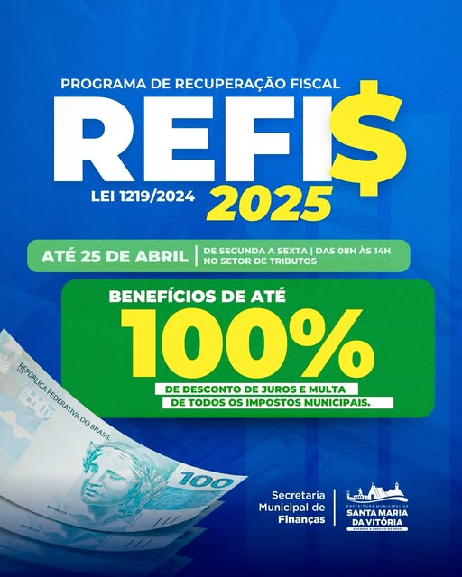 REFIS 2025 – Regularize seus débitos com desconto!