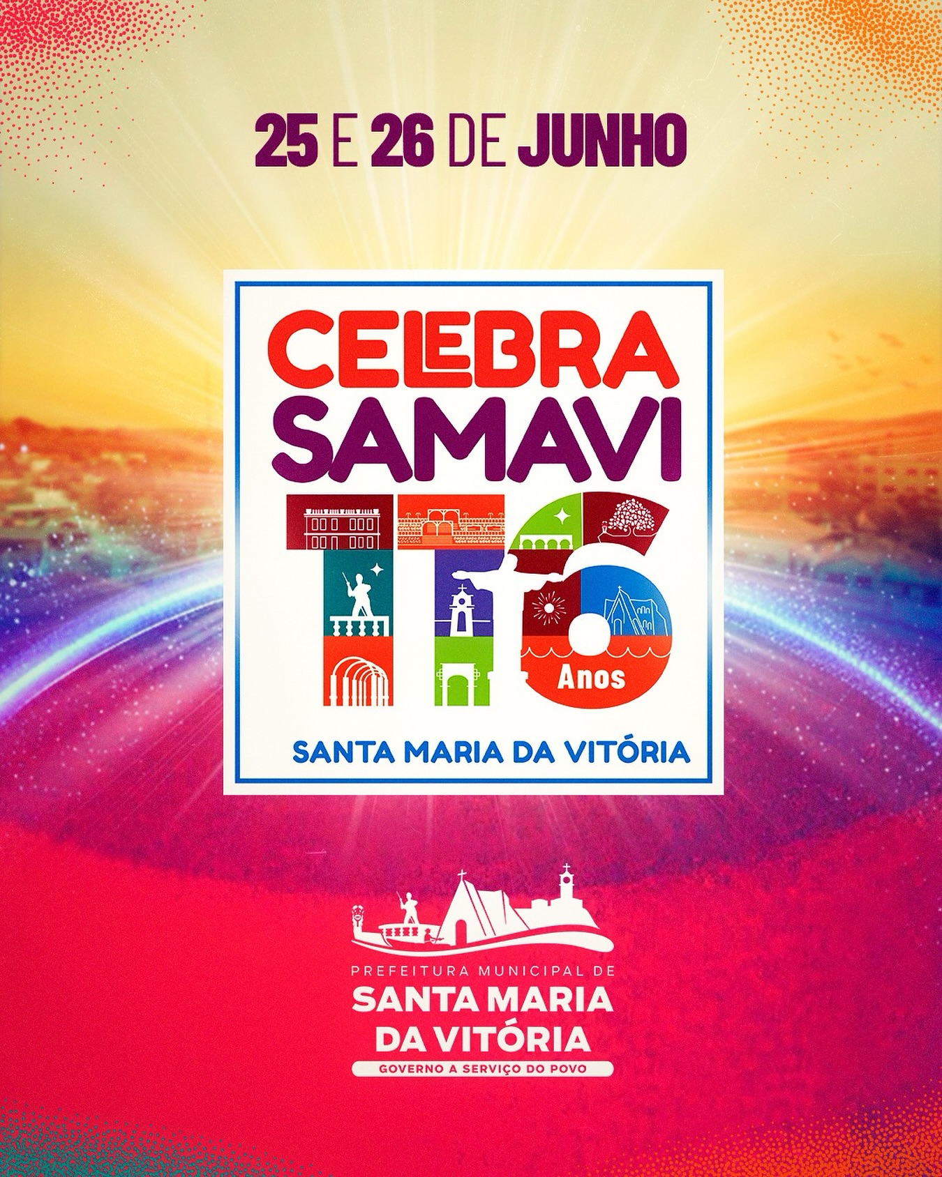 Santa Maria da Vitória vai celebrar seus 116 anos em grande estilo!