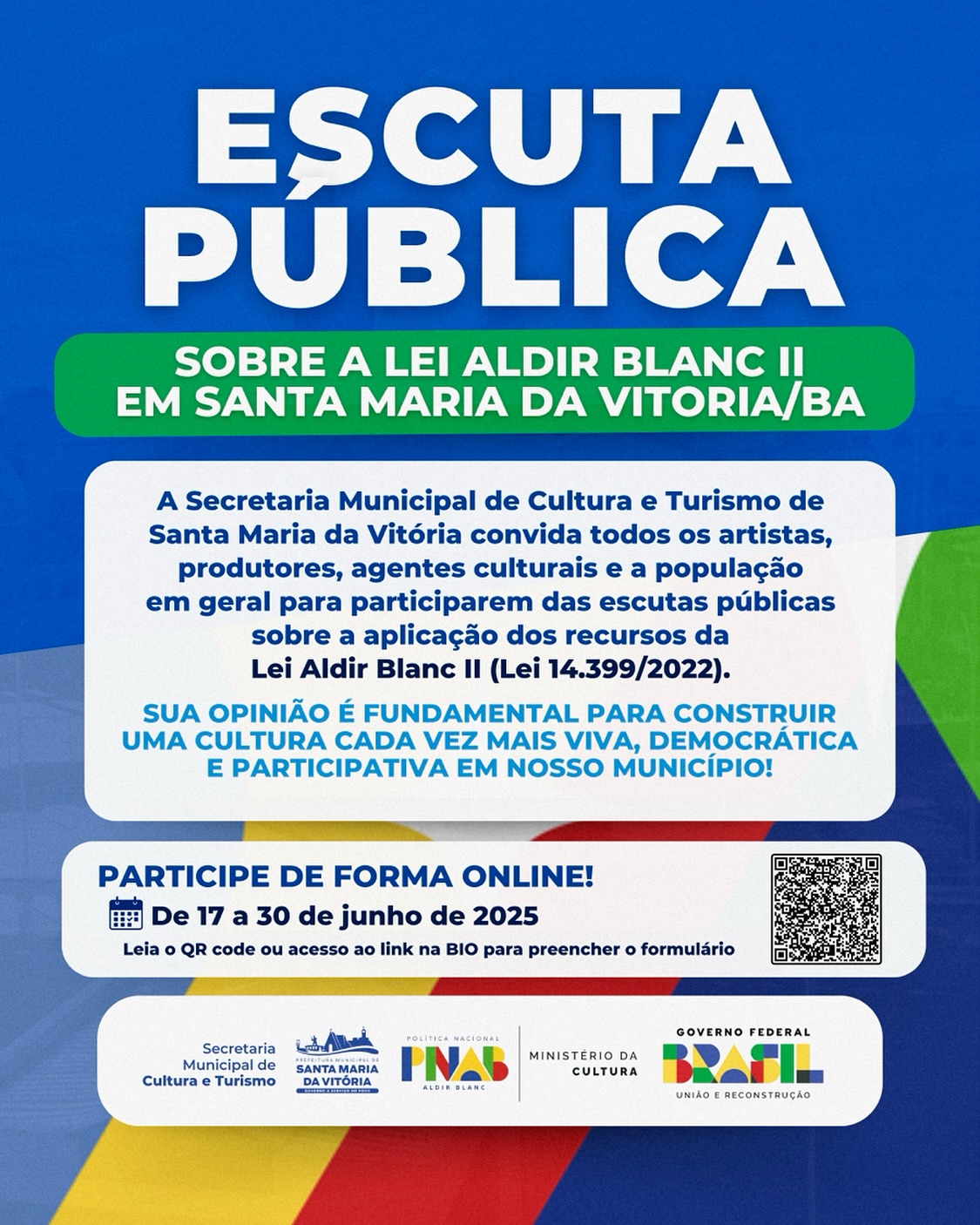  ESCUTA PÚBLICA – LEI ALDIR BLANC II