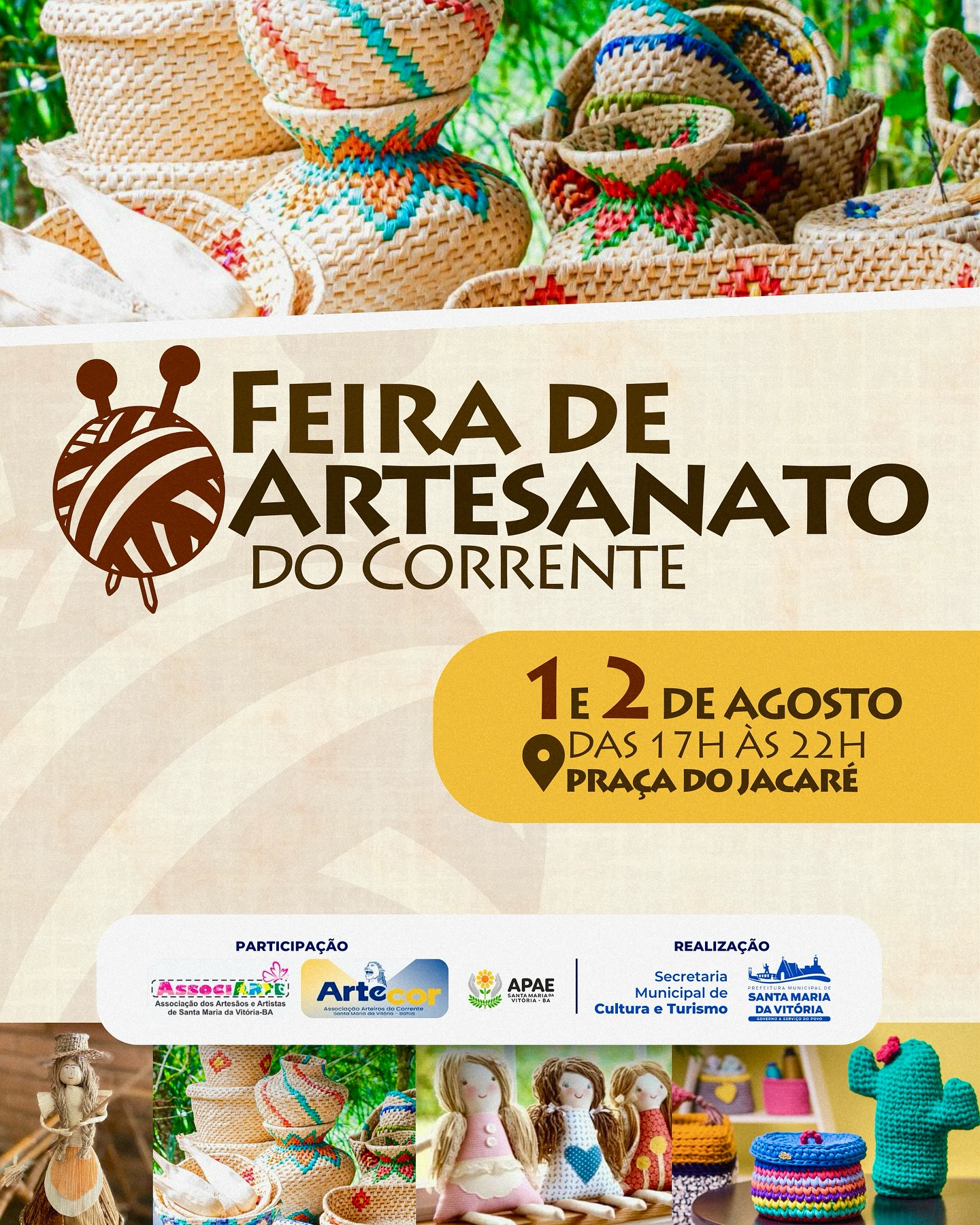 Vem aí a Feira de Artesanato do Corrente!