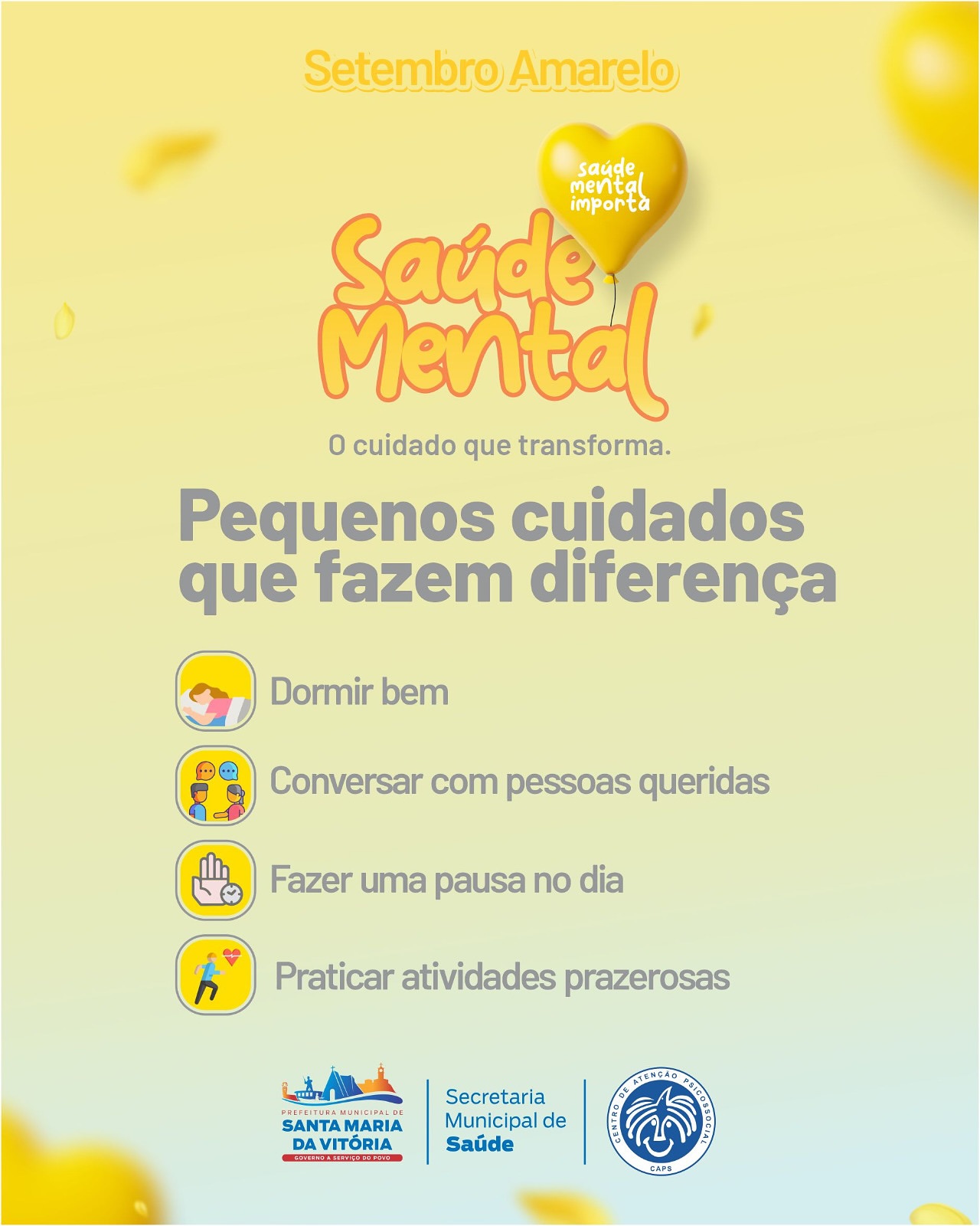 Cuidar da saúde mental é essencial. Você é importante e merece cuidado!