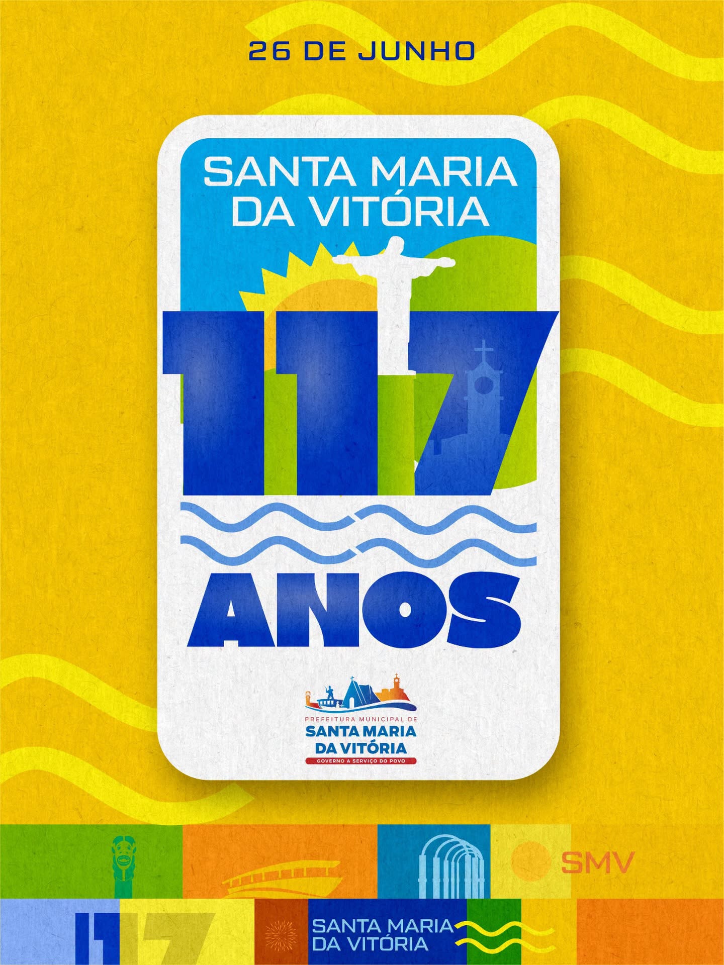 São 117 anos de Santa Maria da Vitória, uma trajetória construída por um povo forte, trabalhador e acolhedor, que transforma desafios em conquistas.